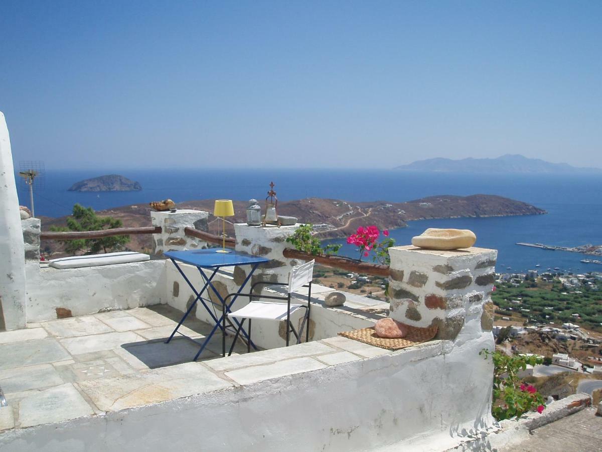 Traditional Stone House With Breathtaking View Serifos Town ภายนอก รูปภาพ